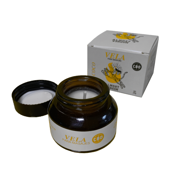 Vela para masajes con CBD